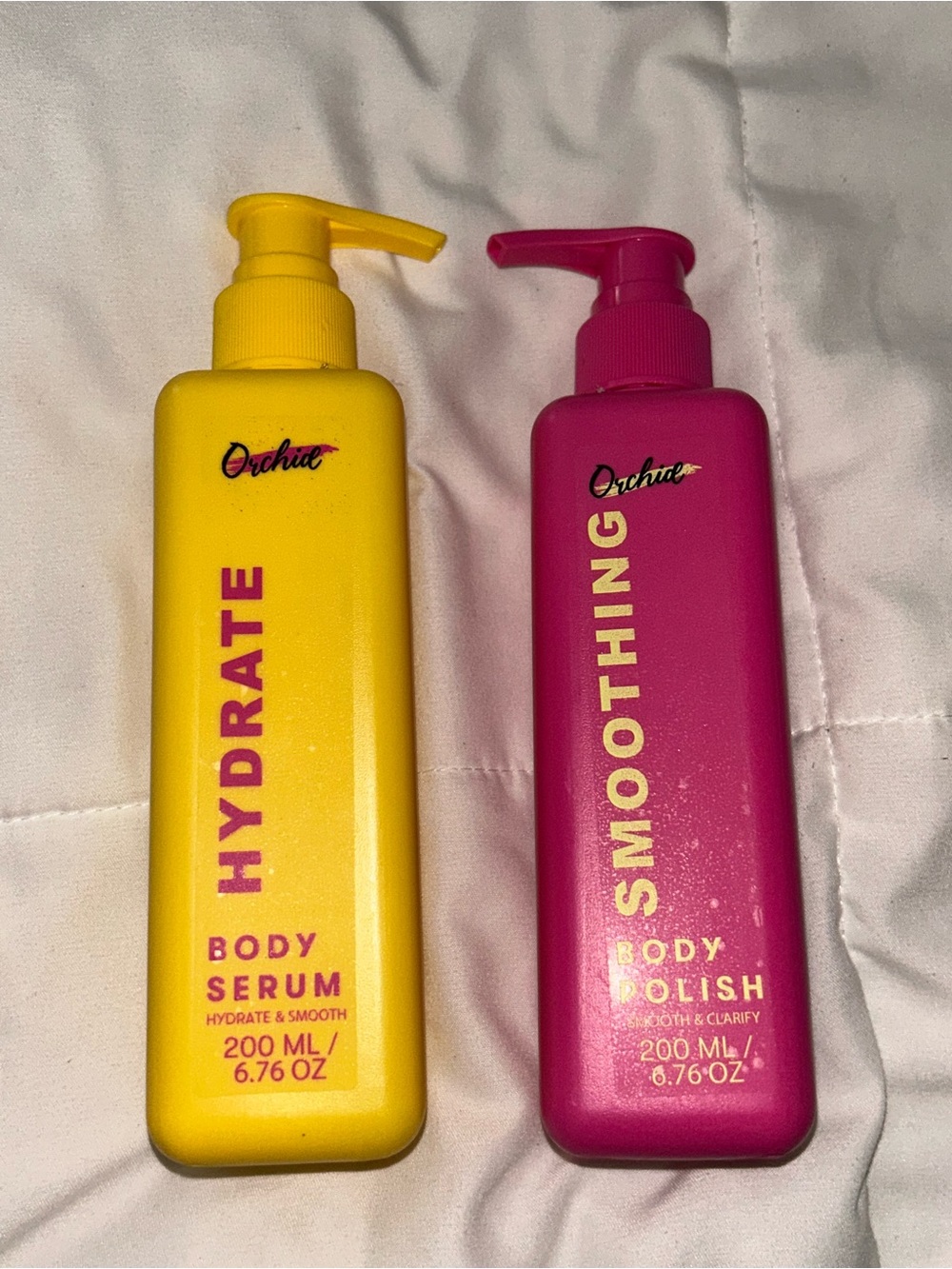 Orchid Body Serum and Body Polish Set